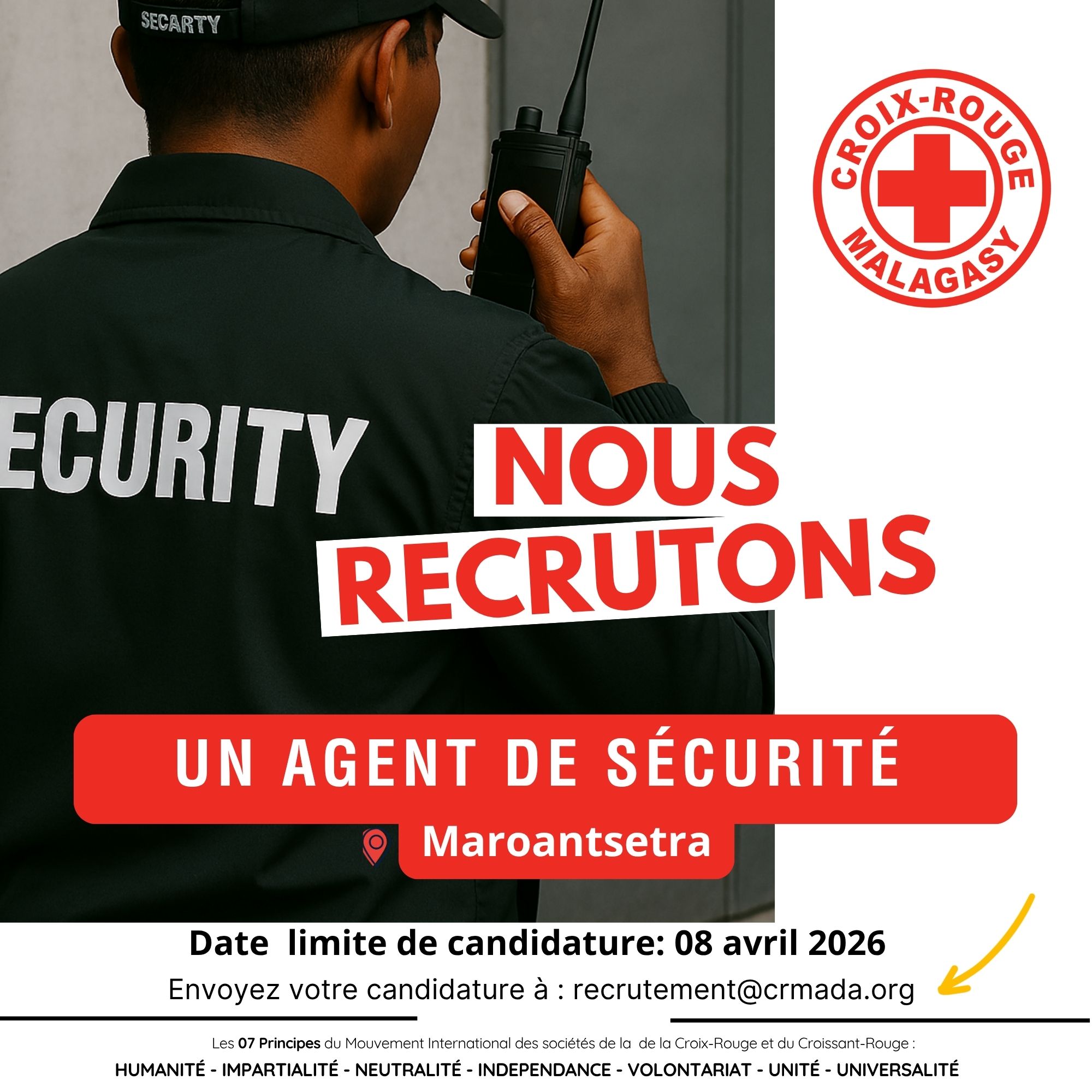 AVIS DE RECRUTEMENT AGENT DE SECURITE